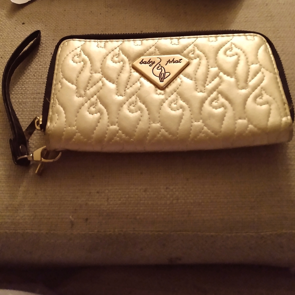 Gold Baby phat Clutch
